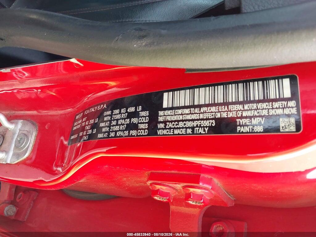ZACCJBCB6HPF55673 2017 JEEP RENEGADE photo no. 9