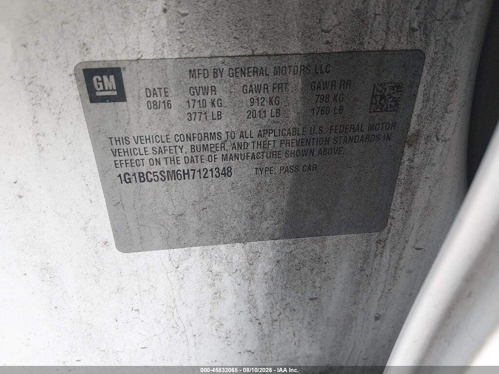 1G1BC5SM6H7121348 2017 CHEVROLET CRUZE photo no. 9