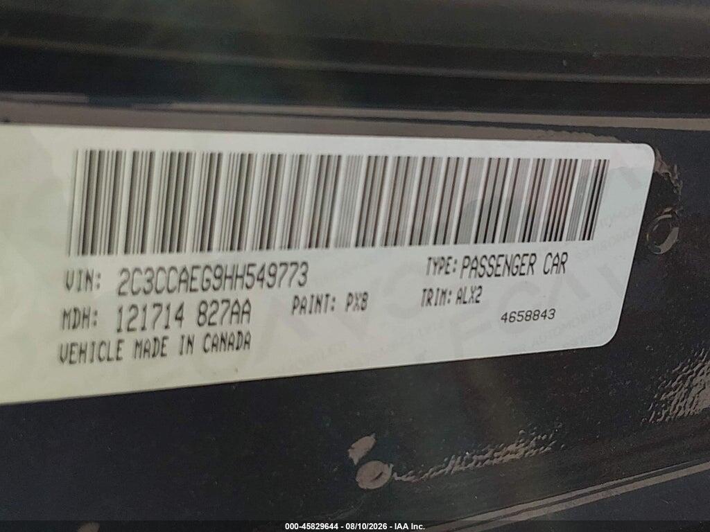 2C3CCAEG9HH549773 2017 CHRYSLER 300C photo no. 9