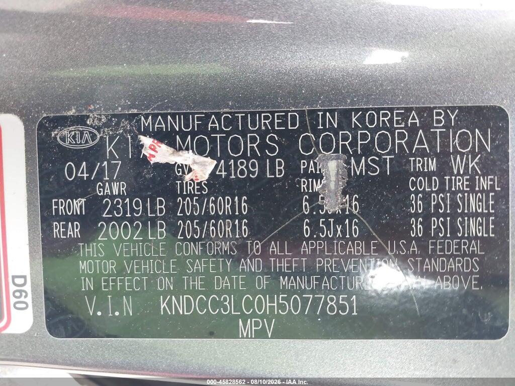KNDCC3LC0H5077851 2017 KIA NIRO photo no. 9