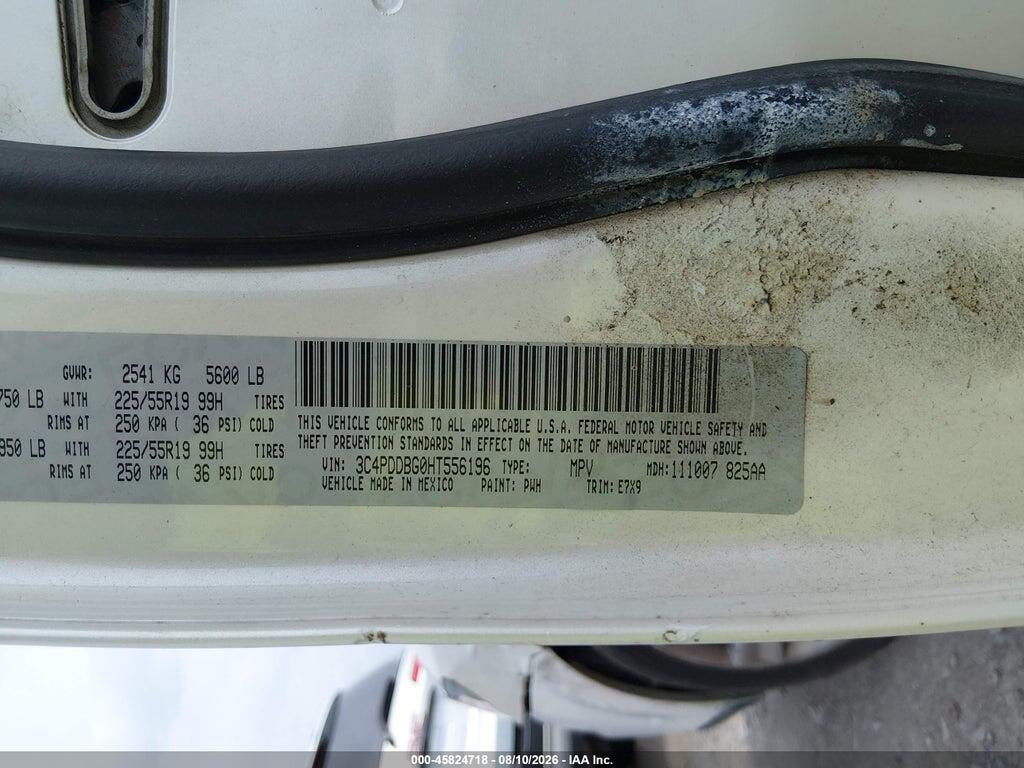 3C4PDDBG0HT556196 2017 DODGE JOURNEY photo no. 9