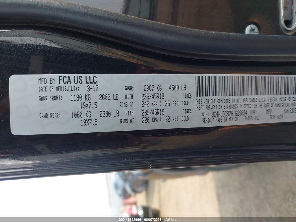 3C4NJDCB7HT629034 2017 JEEP NEW COMPASS photo no. 9