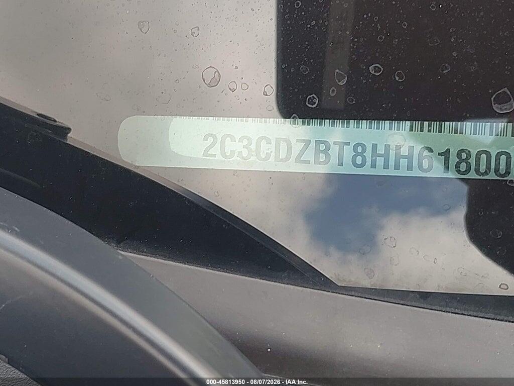 2C3CDZBT8HH618000 2017 DODGE CHALLENGER photo no. 9