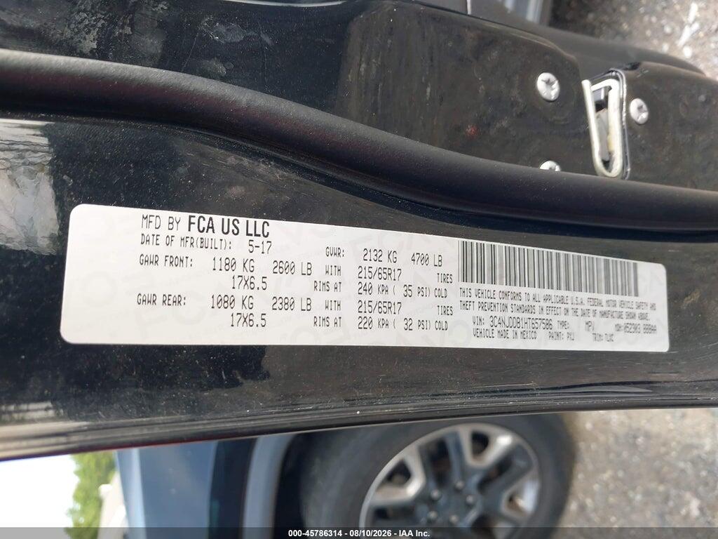 3C4NJDDB1HT657586 2017 JEEP NEW COMPASS photo no. 9