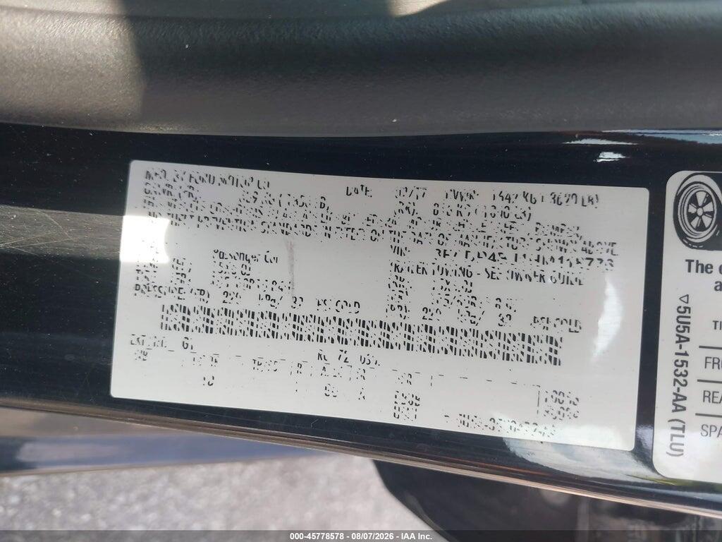 3FADP4BJ1HM118776 2017 FORD FIESTA photo no. 9