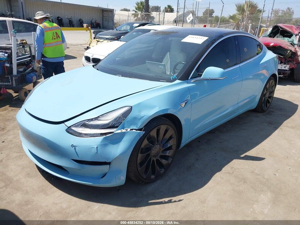5YJ3E1EBXJF074611 2018 TESLA MODEL 3 photo no. 2