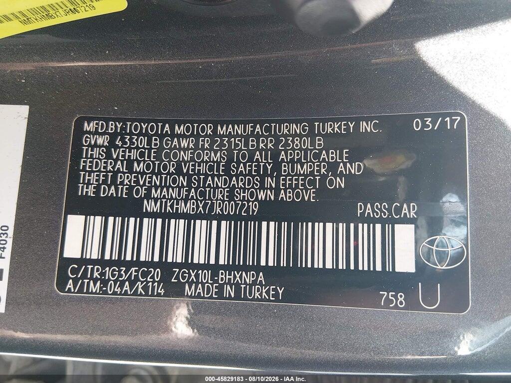 NMTKHMBX7JR007219 2018 TOYOTA C-HR photo no. 9