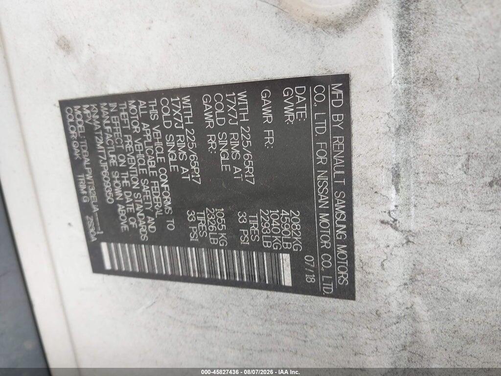 KNMAT2MT7JP609350 2018 NISSAN ROGUE photo no. 9