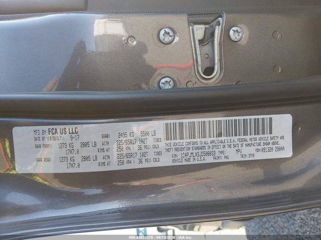 1C4PJMLX3JD508033 2018 JEEP CHEROKEE photo no. 9