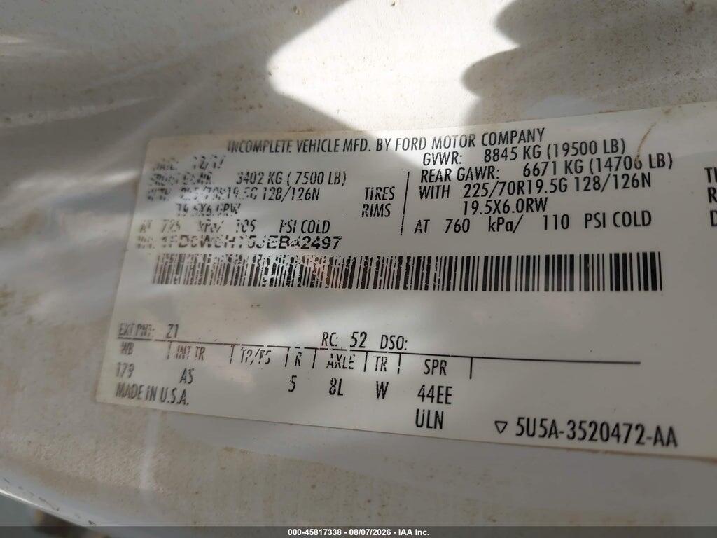 1FD0W5HT5JEB42497 2018 FORD F-550 CHASSIS photo no. 9