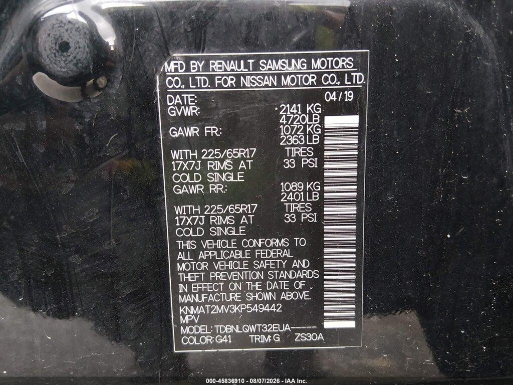 KNMAT2MV3KP549442 2019 NISSAN ROGUE photo no. 9