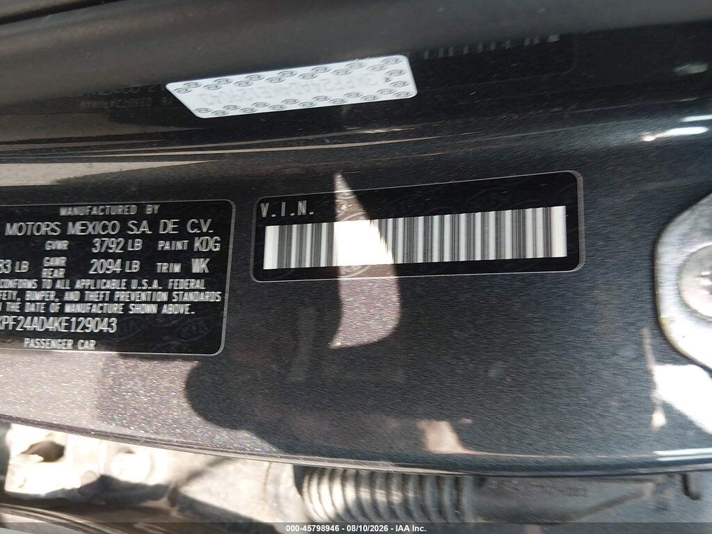 3KPF24AD4KE129043 2019 KIA FORTE photo no. 9