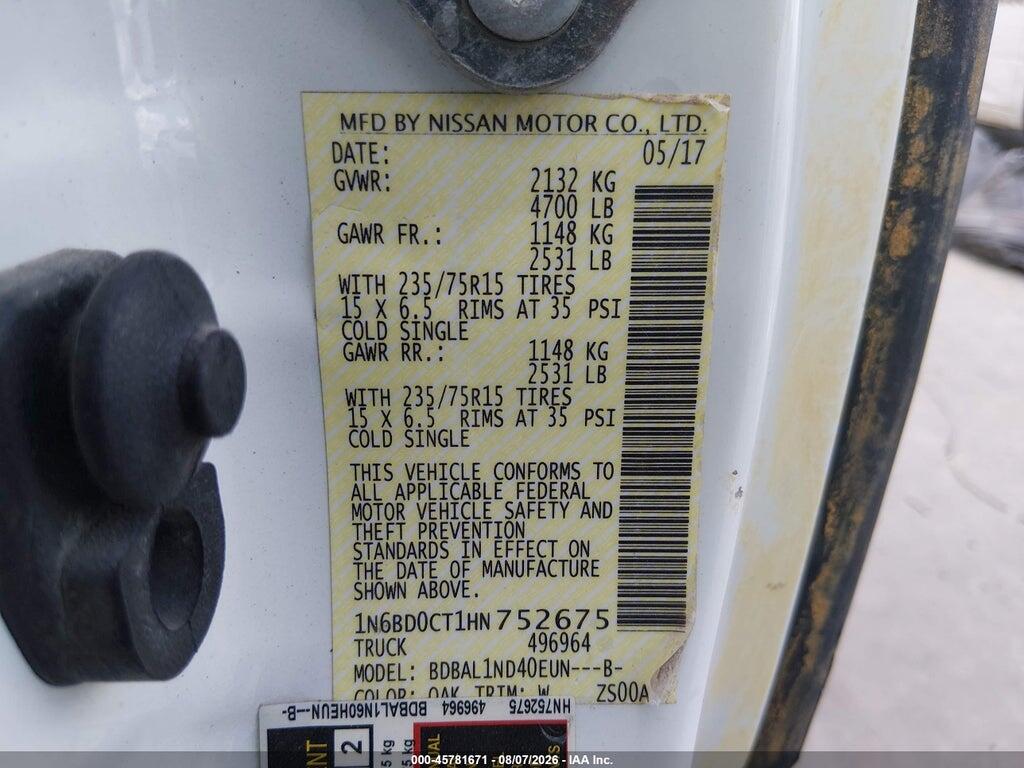 1N6BD0CTXKN738619 2019 NISSAN FRONTIER photo no. 9