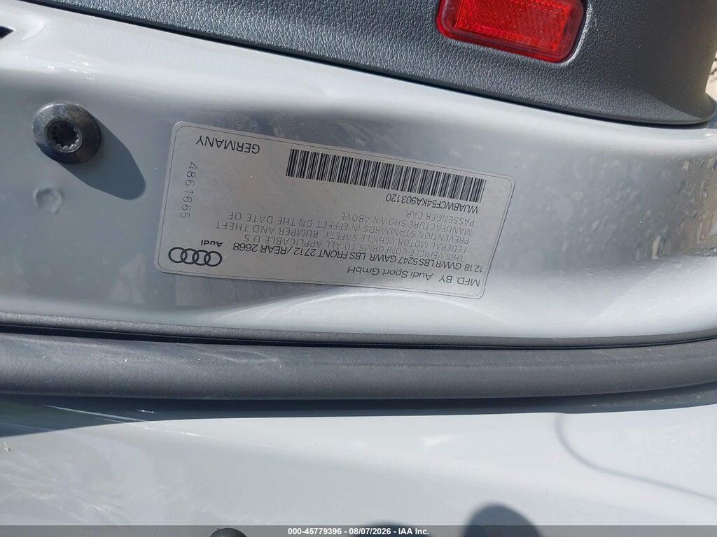 WUABWCF54KA903120 2019 AUDI RS 5 photo no. 9