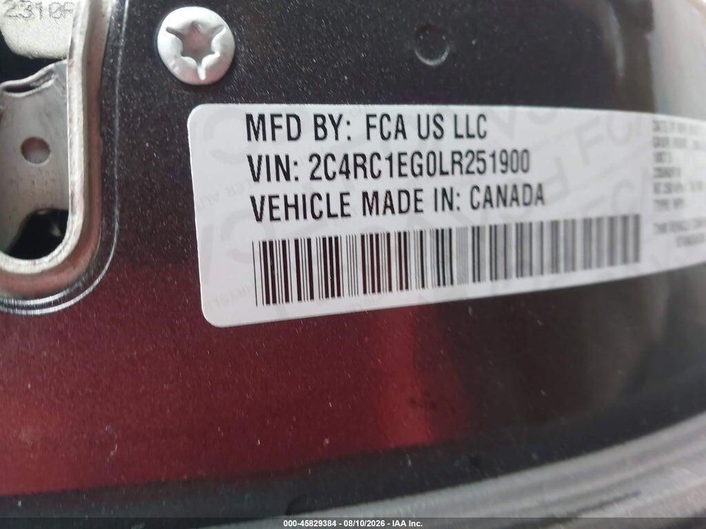 2C4RC1EG0LR251900 2020 CHRYSLER PACIFICA photo no. 9