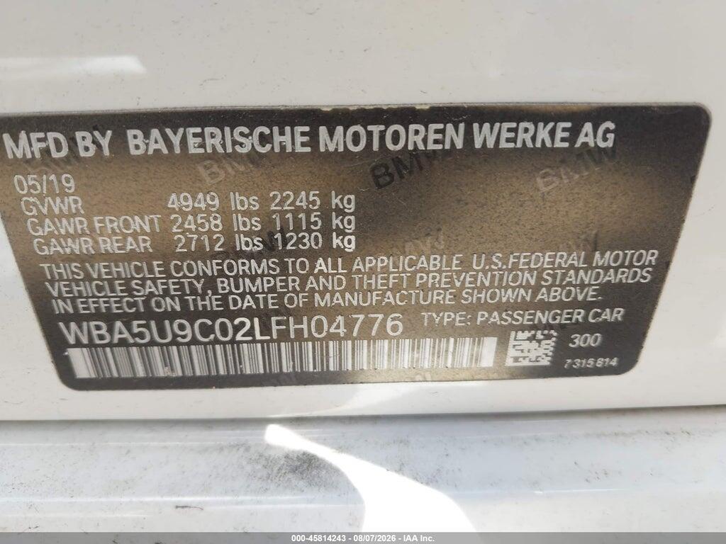 WBA5U9C02LFH04776 2020 BMW M340I photo no. 9