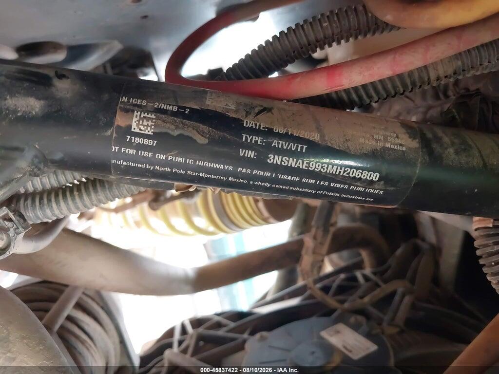 3NSNAE993MH206800 2021 POLARIS RZR photo no. 10