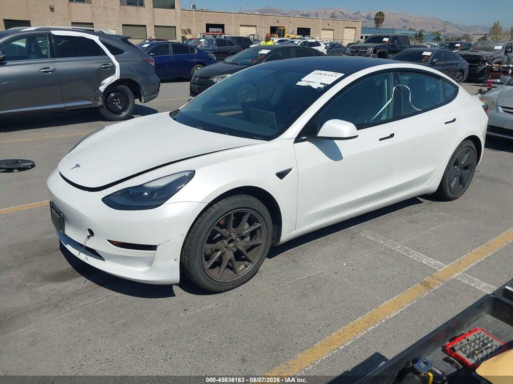 5YJ3E1EA4MF002136 2021 TESLA MODEL 3 photo no. 2