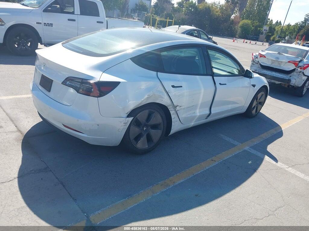 5YJ3E1EA4MF002136 2021 TESLA MODEL 3 photo no. 4