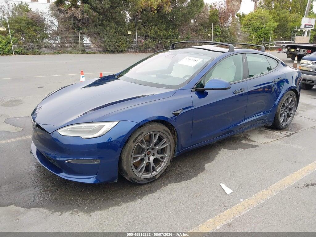 5YJSA1E54MF428368 2021 TESLA MODEL S photo no. 2