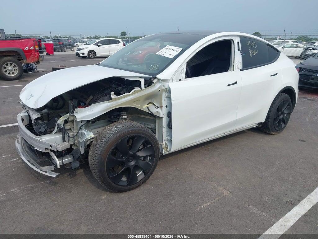 7SAYGDEE7NA012472 2022 TESLA MODEL Y photo no. 2