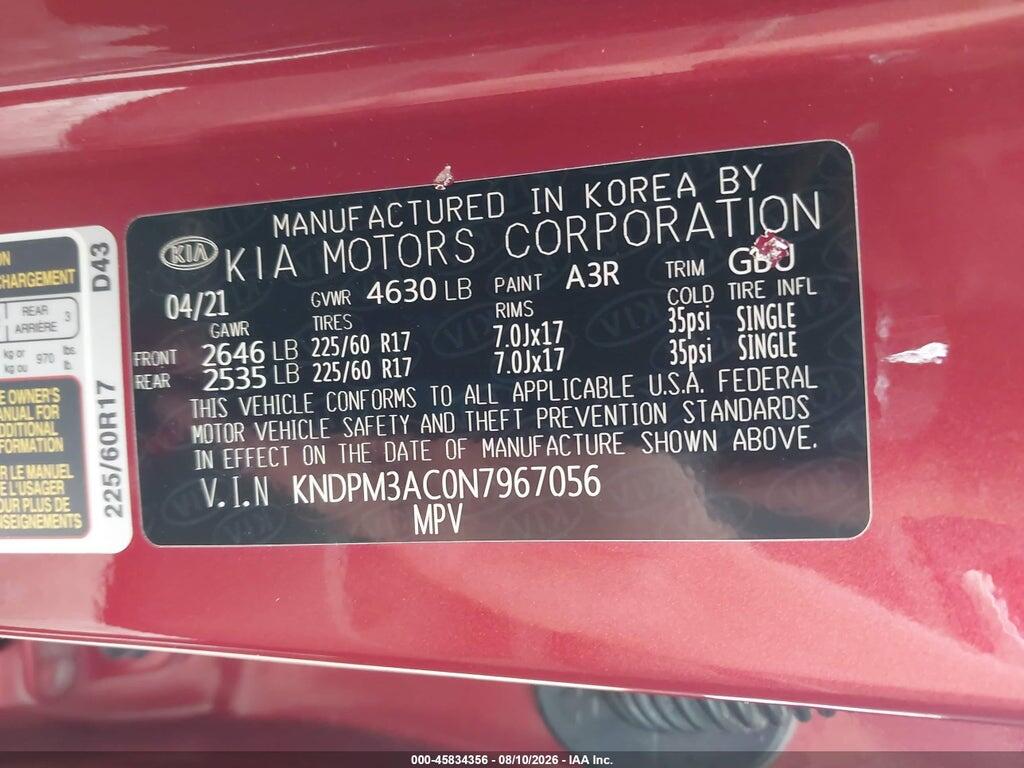 KNDPM3AC0N7967056 2022 KIA SPORTAGE photo no. 9