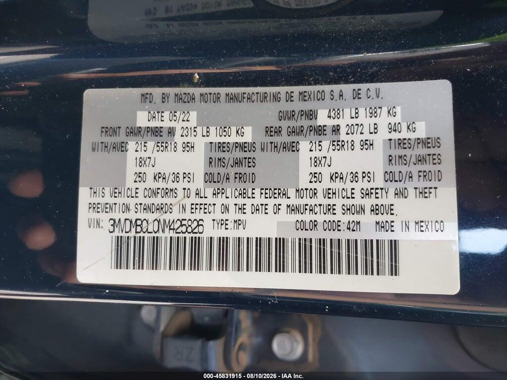 3MVDMBCL0NM425826 2022 MAZDA CX-30 photo no. 9