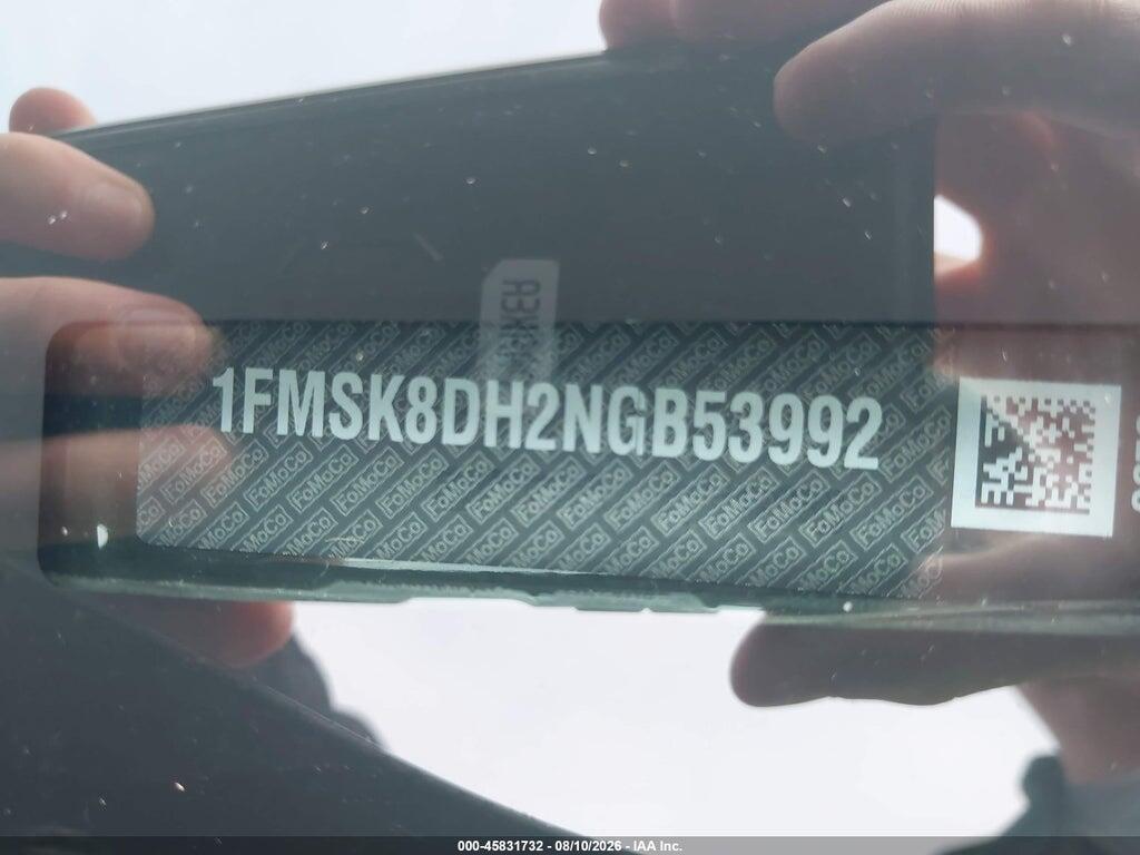 1FMSK8DH2NGB53992 2022 FORD EXPLORER photo no. 9