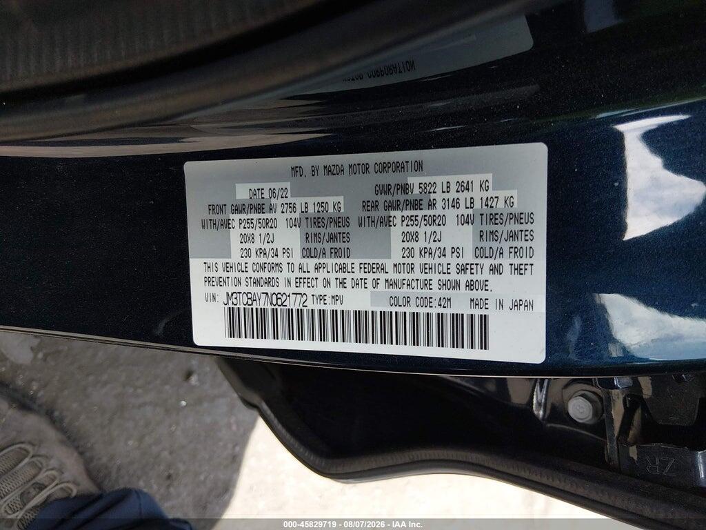 JM3TCBAY7N0621772 2022 MAZDA CX-9 photo no. 9