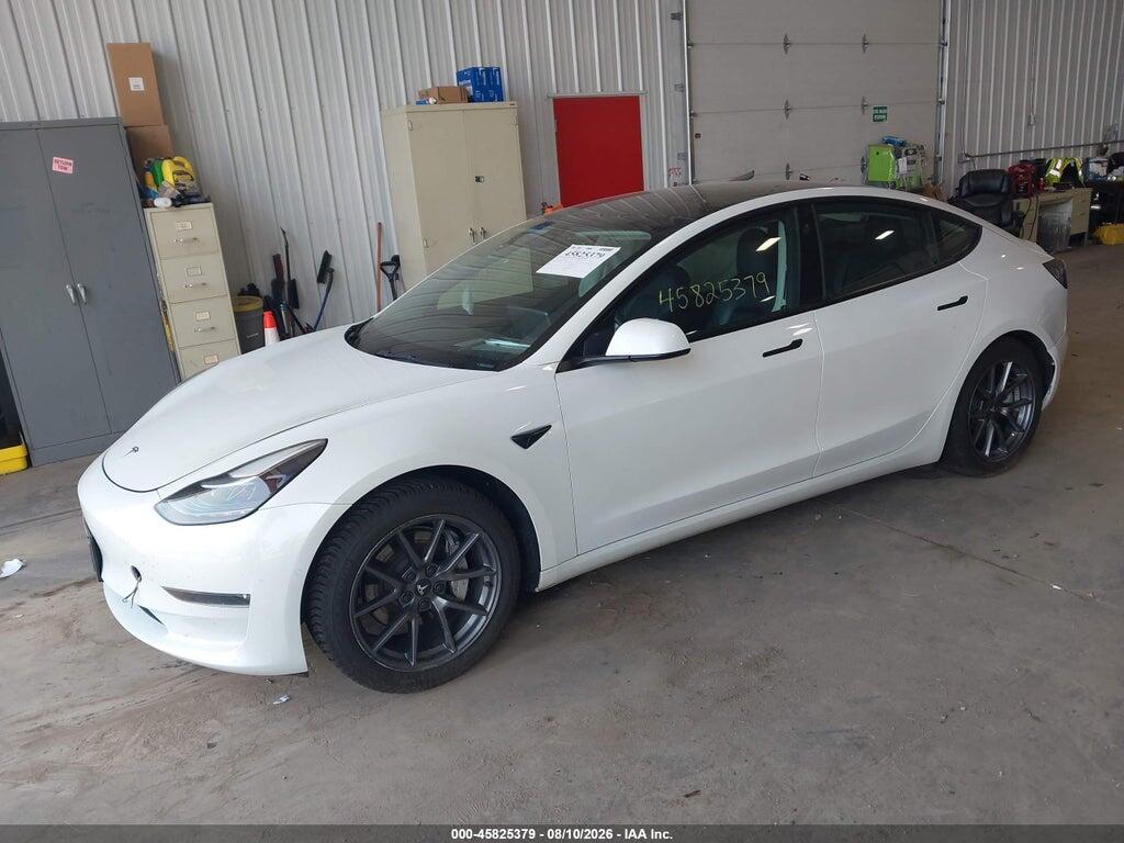 5YJ3E1EB5NF257131 2022 TESLA MODEL 3 photo no. 2