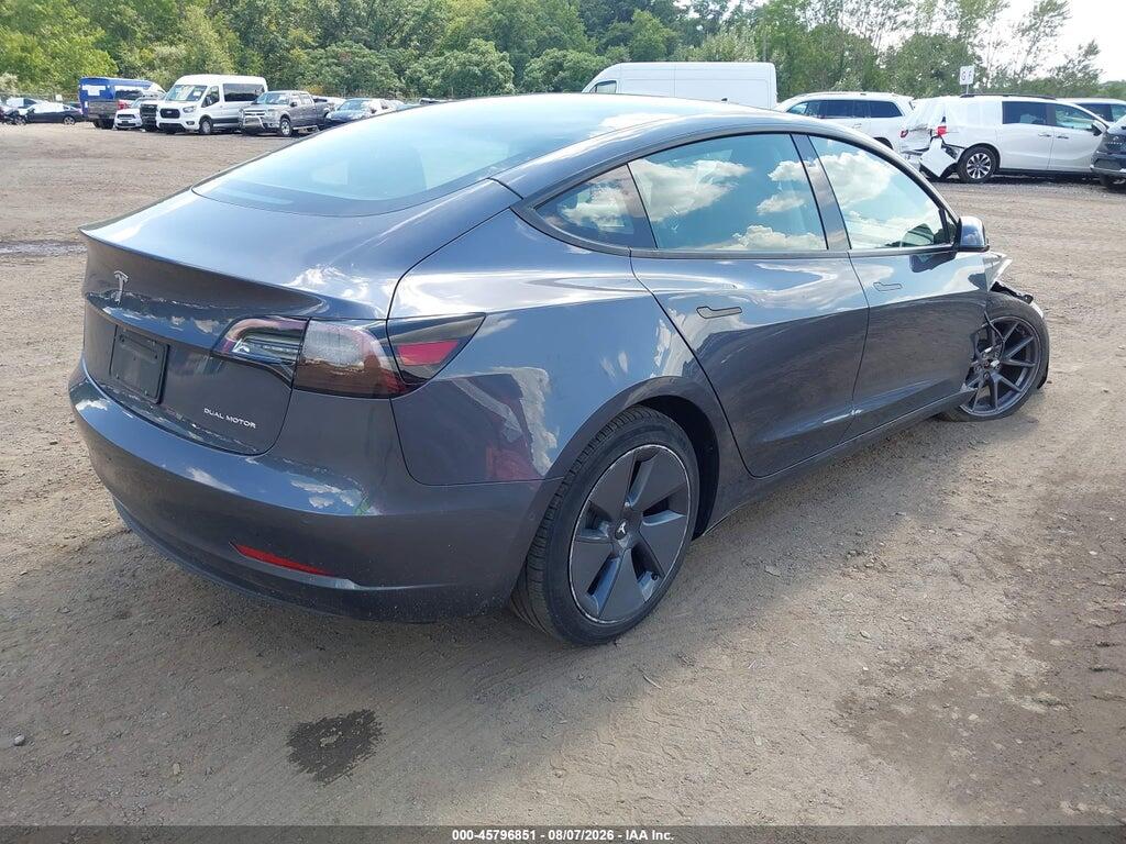 5YJ3E1EB6NF245845 2022 TESLA MODEL 3 photo no. 4