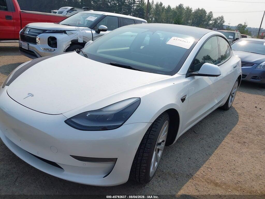 5YJ3E1EA0NF190784 2022 TESLA MODEL 3 photo no. 2