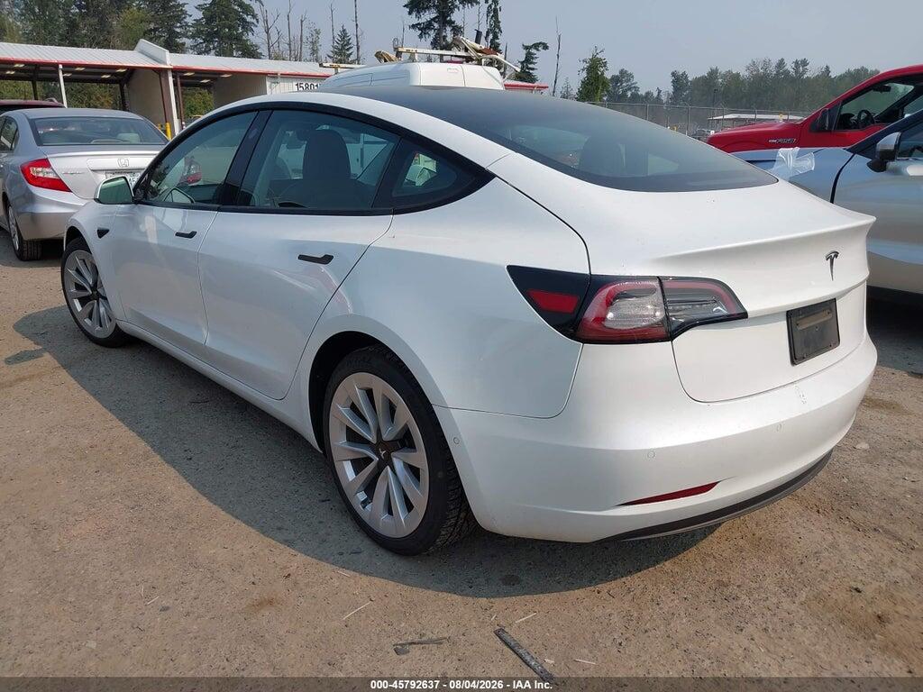 5YJ3E1EA0NF190784 2022 TESLA MODEL 3 photo no. 3
