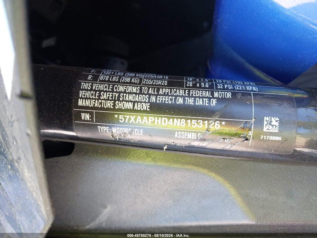 57XAAPHD4N8153126 2022 POLARIS SLINGSHOT photo no. 9