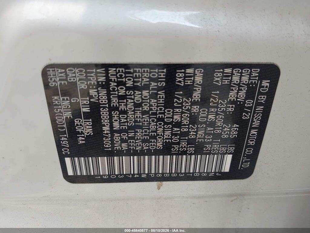 JN8BT3BB8PW473091 2023 NISSAN ROGUE photo no. 9