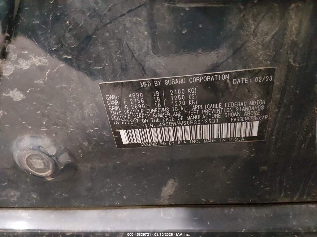 4S3BWAM60P3013531 2023 SUBARU LEGACY photo no. 9