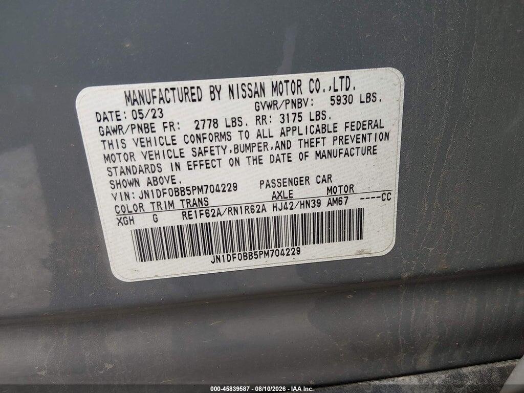 JN1DF0BB5PM704229 2023 NISSAN ARIYA photo no. 9