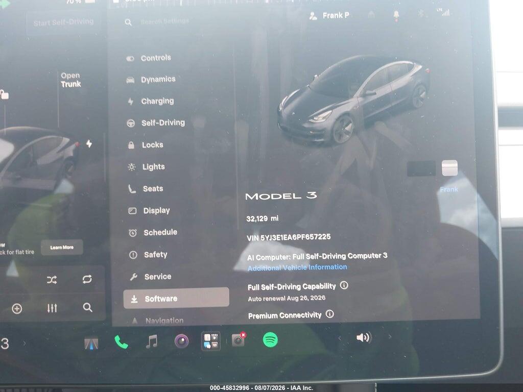 5YJ3E1EA6PF657225 2023 TESLA MODEL 3 photo no. 7