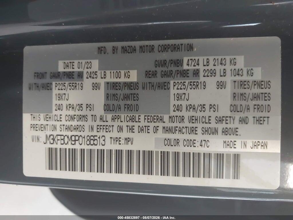 JM3KFBCM9P0186513 2023 MAZDA CX-5 photo no. 9