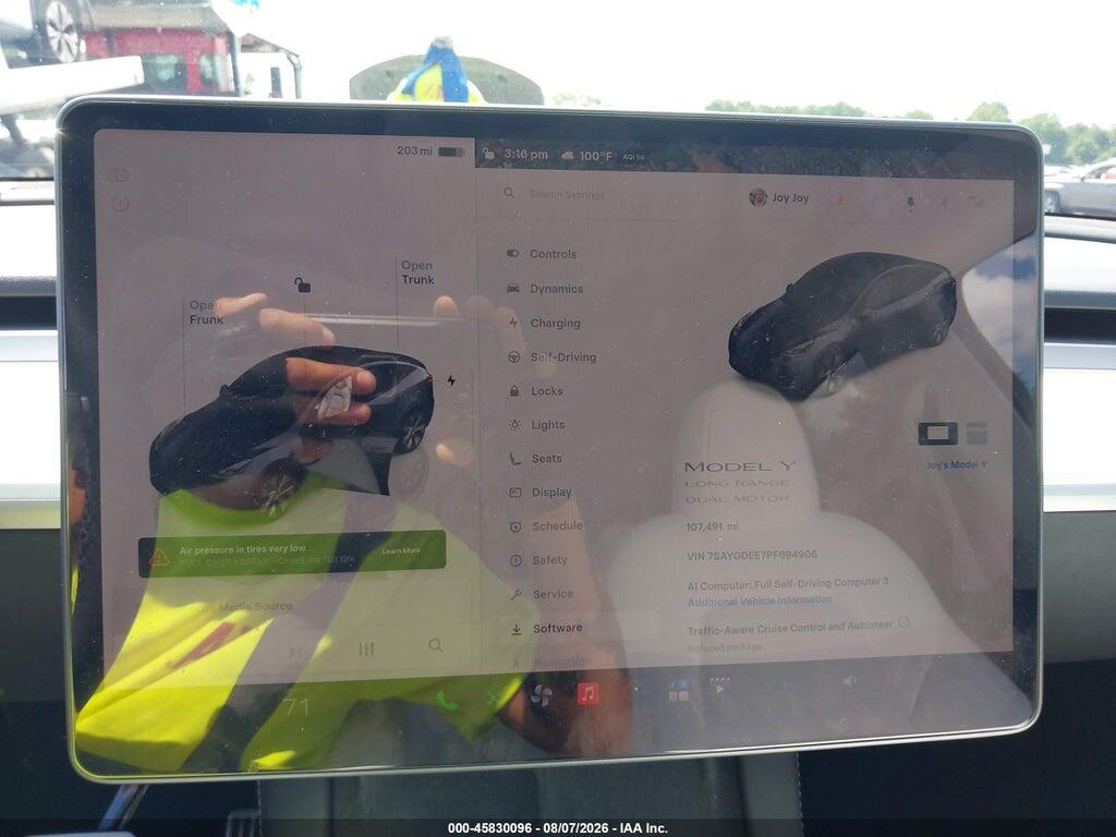 7SAYGDEE7PF694906 2023 TESLA MODEL Y photo no. 7