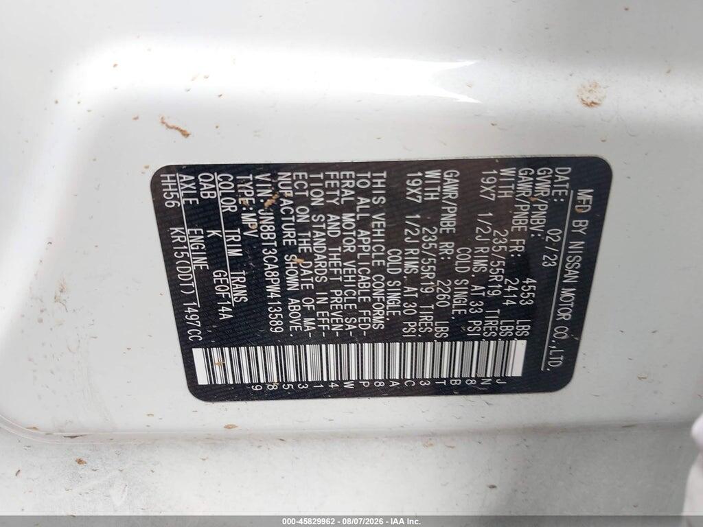 JN8BT3CA8PW413589 2023 NISSAN ROGUE photo no. 9