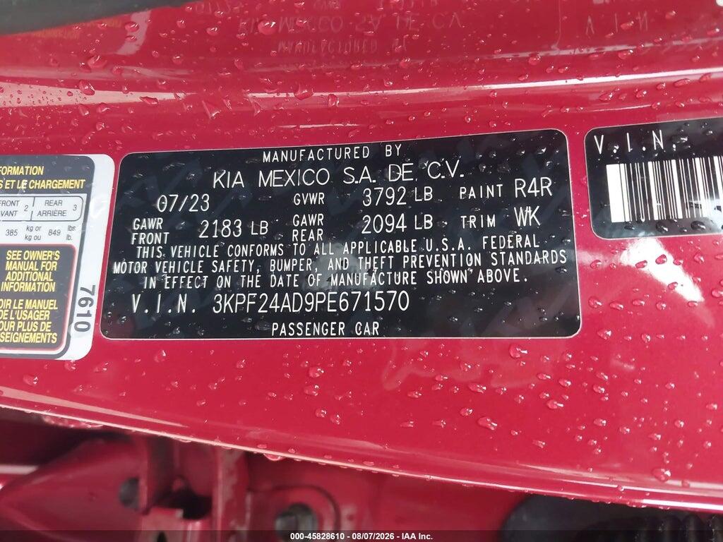 3KPF24AD9PE671570 2023 KIA FORTE photo no. 9