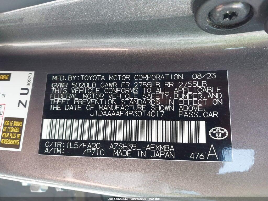 JTDAAAAF4P3014017 2023 TOYOTA CROWN photo no. 9