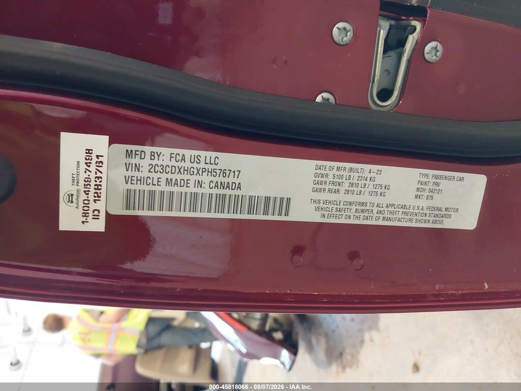 2C3CDXHGXPH576717 2023 DODGE CHARGER photo no. 9