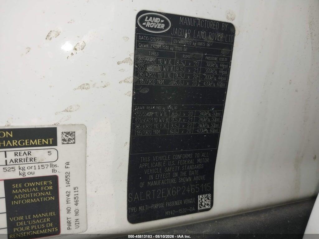 SALRT2EX6P2465115 2023 LAND ROVER DISCOVERY photo no. 9