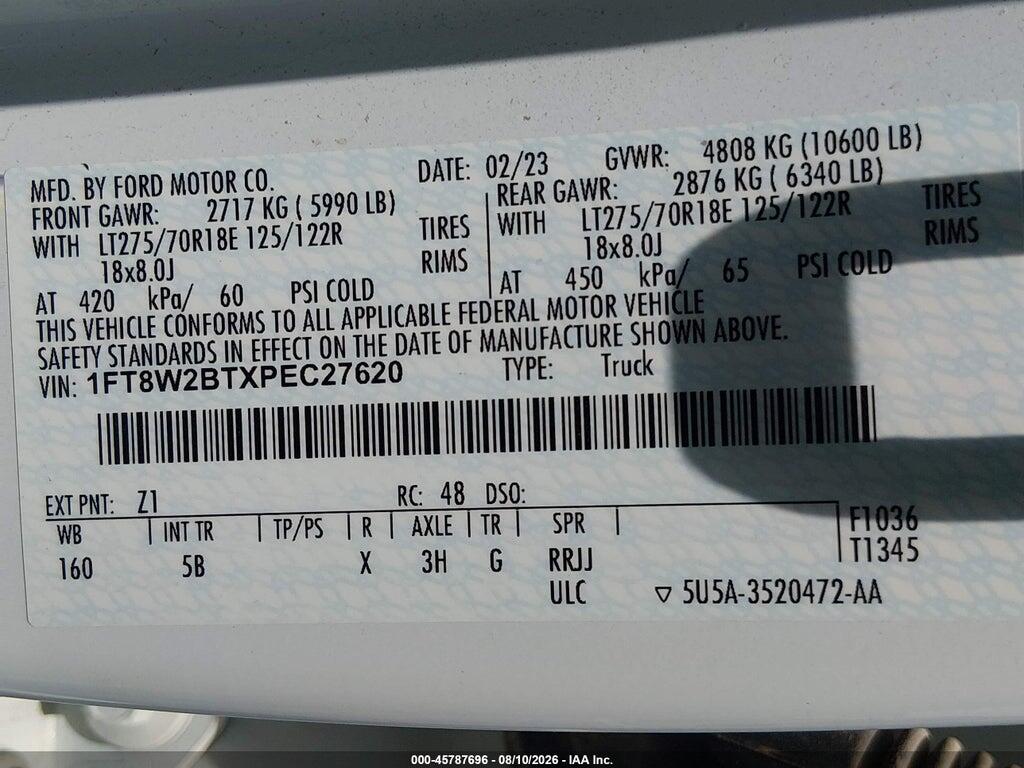 1FT8W2BTXPEC27620 2023 FORD F-250 photo no. 9