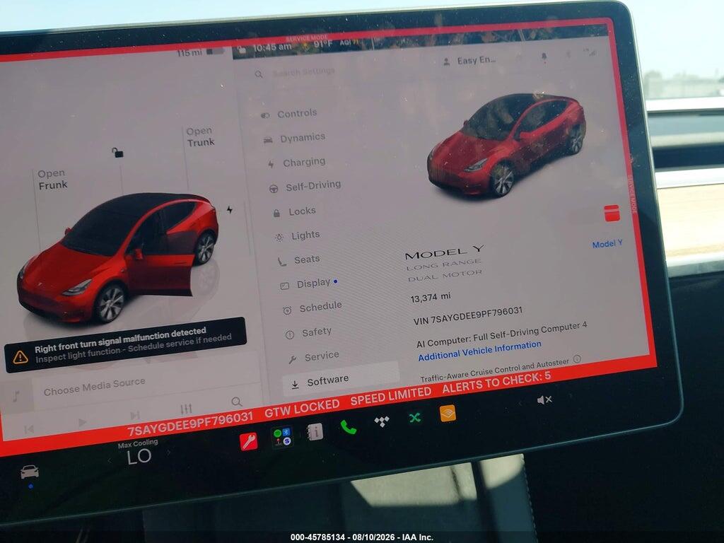 7SAYGDEE9PF796031 2023 TESLA MODEL Y photo no. 7