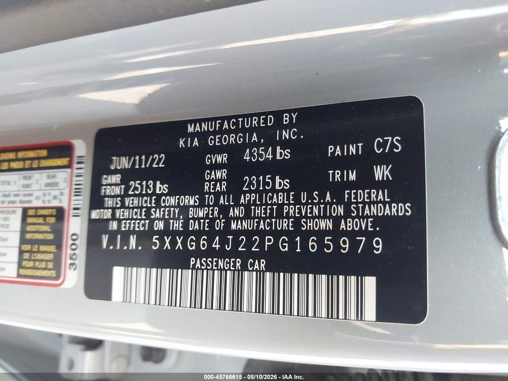 5XXG64J22PG165979 2023 KIA K5 photo no. 9