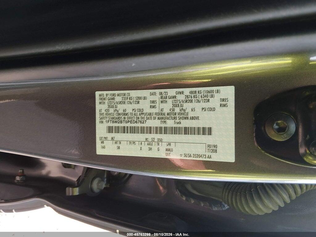 1FT8W2BT0PED67627 2023 FORD F-250 photo no. 9