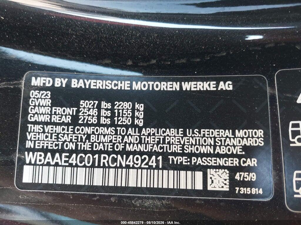 WBAAE4C01RCN49241 2024 BMW 840I photo no. 9